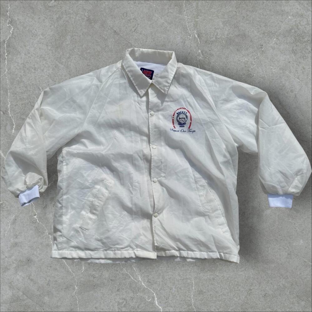 Vintage ASW Windbreaker Jacket "Support Our Troops" Large
